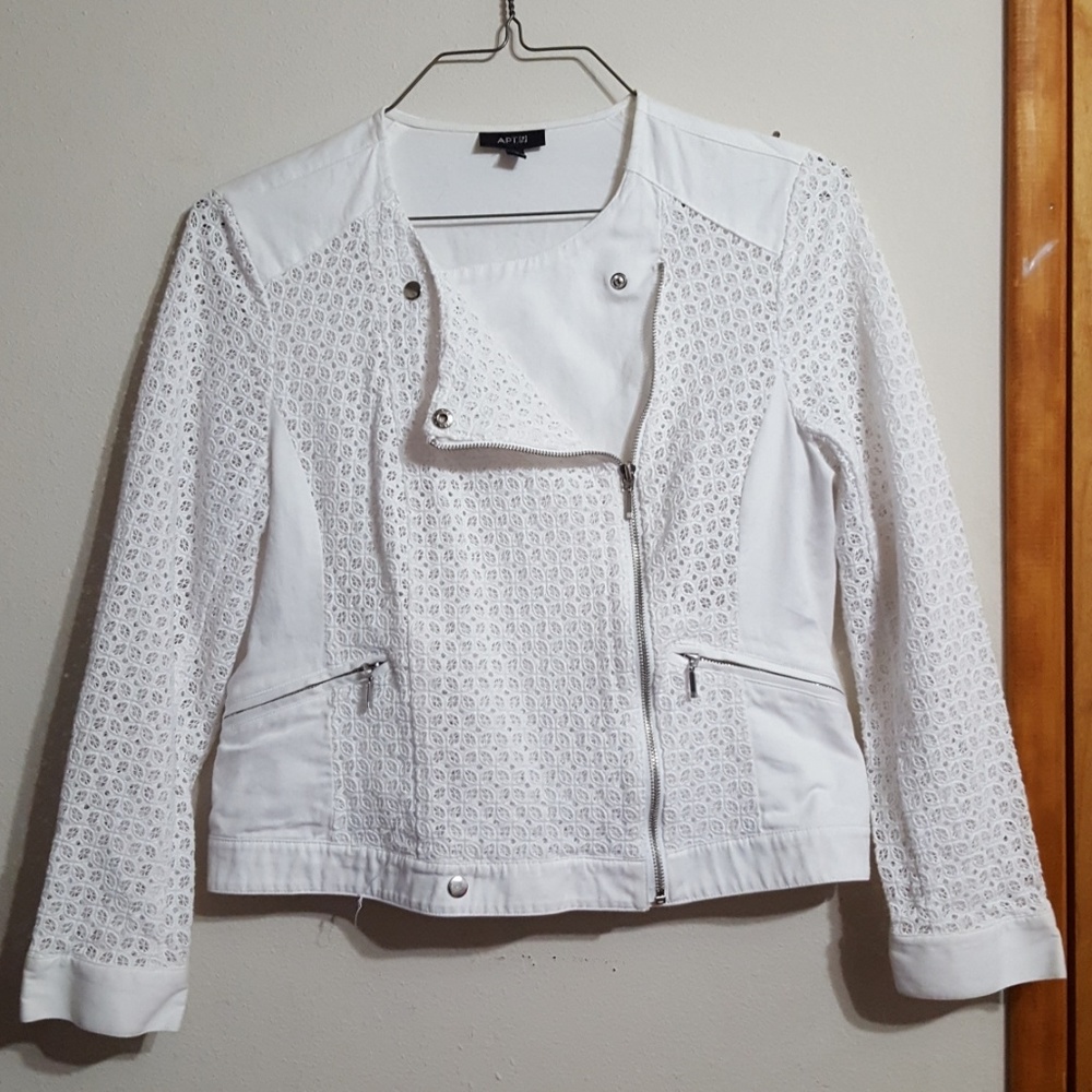 White jacket.
